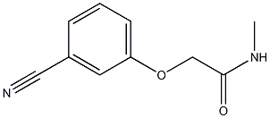 2-(3-cyanophenoxy)-N-methylacetamide Struktur