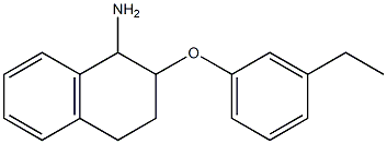 2-(3-ethylphenoxy)-1,2,3,4-tetrahydronaphthalen-1-amine Struktur