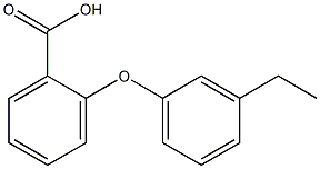 2-(3-ethylphenoxy)benzoic acid Struktur