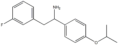 2-(3-fluorophenyl)-1-[4-(propan-2-yloxy)phenyl]ethan-1-amine Struktur