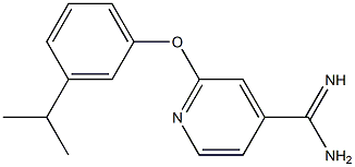 2-(3-isopropylphenoxy)pyridine-4-carboximidamide Struktur