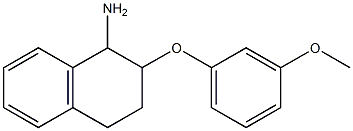 2-(3-methoxyphenoxy)-1,2,3,4-tetrahydronaphthalen-1-amine Struktur