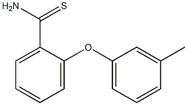 2-(3-methylphenoxy)benzene-1-carbothioamide Struktur