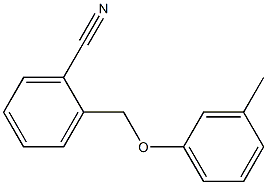 2-(3-methylphenoxymethyl)benzonitrile Struktur