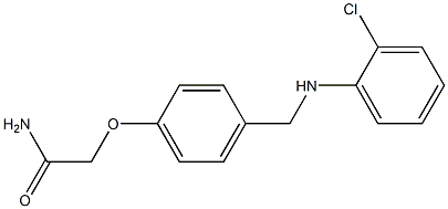 2-(4-{[(2-chlorophenyl)amino]methyl}phenoxy)acetamide Struktur