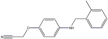 2-(4-{[(2-methylphenyl)methyl]amino}phenoxy)acetonitrile Struktur