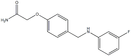 2-(4-{[(3-fluorophenyl)amino]methyl}phenoxy)acetamide Struktur