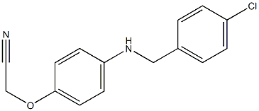 2-(4-{[(4-chlorophenyl)methyl]amino}phenoxy)acetonitrile Struktur