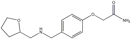 2-(4-{[(oxolan-2-ylmethyl)amino]methyl}phenoxy)acetamide Struktur