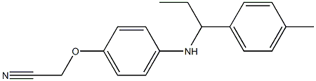 2-(4-{[1-(4-methylphenyl)propyl]amino}phenoxy)acetonitrile Struktur