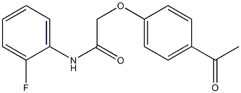 2-(4-acetylphenoxy)-N-(2-fluorophenyl)acetamide Struktur