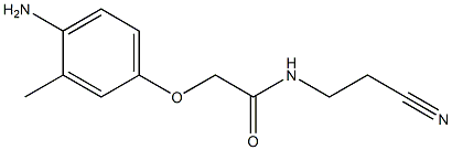 2-(4-amino-3-methylphenoxy)-N-(2-cyanoethyl)acetamide Struktur