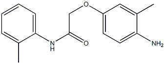 2-(4-amino-3-methylphenoxy)-N-(2-methylphenyl)acetamide Struktur