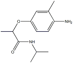 2-(4-amino-3-methylphenoxy)-N-(propan-2-yl)propanamide Struktur