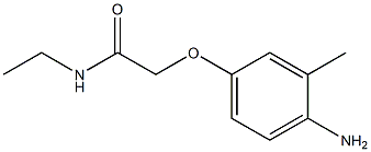 2-(4-amino-3-methylphenoxy)-N-ethylacetamide Struktur