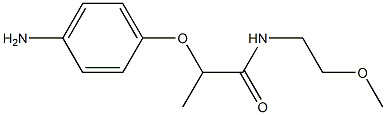 2-(4-aminophenoxy)-N-(2-methoxyethyl)propanamide Struktur