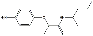 2-(4-aminophenoxy)-N-(pentan-2-yl)propanamide Struktur