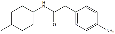 2-(4-aminophenyl)-N-(4-methylcyclohexyl)acetamide Struktur