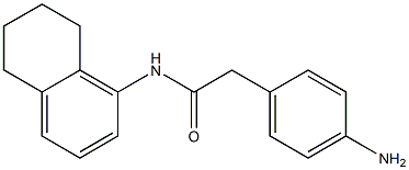 2-(4-aminophenyl)-N-(5,6,7,8-tetrahydronaphthalen-1-yl)acetamide Struktur