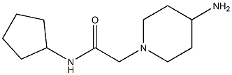 2-(4-aminopiperidin-1-yl)-N-cyclopentylacetamide Struktur