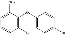 2-(4-bromophenoxy)-3-chloroaniline Struktur