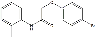 2-(4-bromophenoxy)-N-(2-methylphenyl)acetamide Struktur