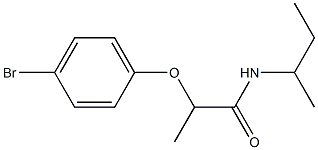 2-(4-bromophenoxy)-N-(butan-2-yl)propanamide Struktur