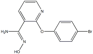 2-(4-bromophenoxy)-N'-hydroxypyridine-3-carboximidamide Struktur