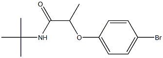 2-(4-bromophenoxy)-N-tert-butylpropanamide Struktur