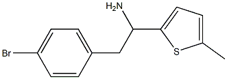 2-(4-bromophenyl)-1-(5-methylthiophen-2-yl)ethan-1-amine Struktur