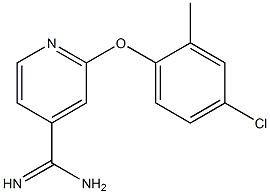 2-(4-chloro-2-methylphenoxy)pyridine-4-carboximidamide Struktur