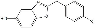 2-(4-chlorobenzyl)-1,3-benzoxazol-5-amine Struktur