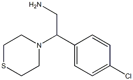 2-(4-chlorophenyl)-2-(thiomorpholin-4-yl)ethan-1-amine Struktur