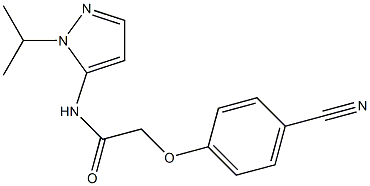 2-(4-cyanophenoxy)-N-(1-isopropyl-1H-pyrazol-5-yl)acetamide Struktur