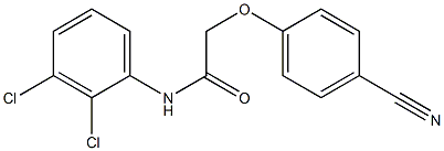 2-(4-cyanophenoxy)-N-(2,3-dichlorophenyl)acetamide Struktur