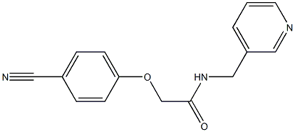 2-(4-cyanophenoxy)-N-(pyridin-3-ylmethyl)acetamide Struktur