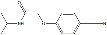 2-(4-cyanophenoxy)-N-isopropylacetamide Struktur