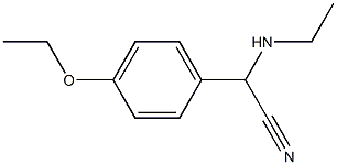 2-(4-ethoxyphenyl)-2-(ethylamino)acetonitrile Struktur