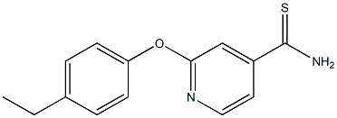 2-(4-ethylphenoxy)pyridine-4-carbothioamide Struktur