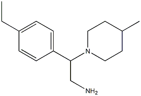 2-(4-ethylphenyl)-2-(4-methylpiperidin-1-yl)ethanamine Struktur