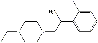 2-(4-ethylpiperazin-1-yl)-1-(2-methylphenyl)ethanamine Struktur