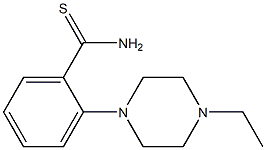 2-(4-ethylpiperazin-1-yl)benzene-1-carbothioamide Struktur