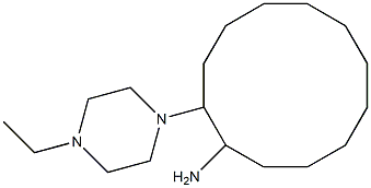 2-(4-Ethyl-piperazin-1-yl)-cyclododecylamine Struktur