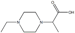 2-(4-ethylpiperazin-1-yl)propanoic acid Struktur