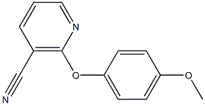 2-(4-methoxyphenoxy)nicotinonitrile Struktur