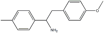 2-(4-methoxyphenyl)-1-(4-methylphenyl)ethanamine Struktur