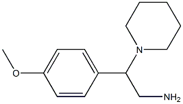 2-(4-methoxyphenyl)-2-(piperidin-1-yl)ethan-1-amine Struktur