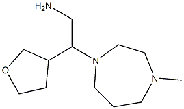 2-(4-methyl-1,4-diazepan-1-yl)-2-(oxolan-3-yl)ethan-1-amine Struktur