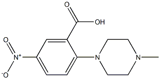 2-(4-methylpiperazin-1-yl)-5-nitrobenzoic acid Struktur