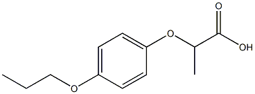 2-(4-propoxyphenoxy)propanoic acid Struktur